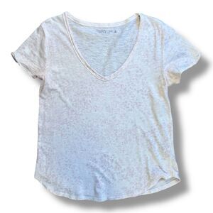 Abercrombie & Fitch White Short Sleeve Tee